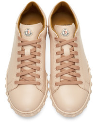 Moncler Pink Leather Fifi Sneakers