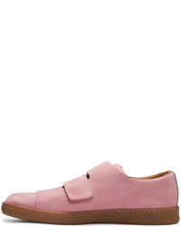 Acne Studios Pink Nubuck Triple Sneakers