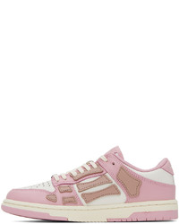 Amiri Pink Skel Top Low Sneakers