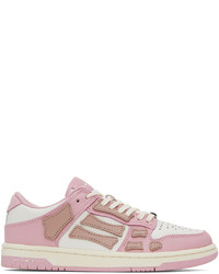 Amiri Pink Skel Top Low Sneakers