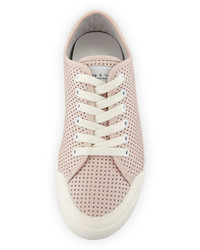 Rag & Bone Standard Issue Perforated Low Top Sneaker Pink
