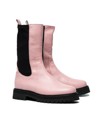 MARQUES ALMEIDA Marquesalmeida Pink Klara Leather Army Boots