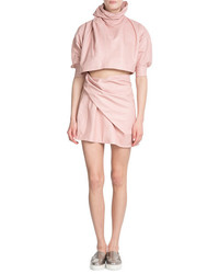 J.W.Anderson Jw Anderson Leather Side Draped Skirt