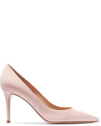Gianvito Rossi 85 Patent Leather Pumps Baby Pink