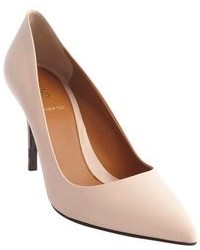 Fendi Classic Powder Pink Leather Pointed Toe Pumps