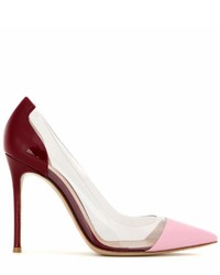 Gianvito Rossi Leather And Transparent Pumps