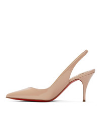 Christian Louboutin Pink Patent Clare Sling Heels