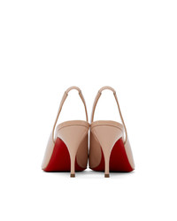 Christian Louboutin Pink Patent Clare Sling Heels