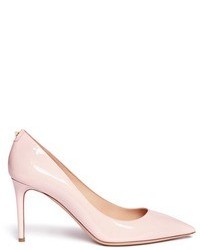 Nobrand Point Toe Patent Leather Pumps