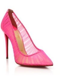 Christian Louboutin Tulle Point Toe Pumps