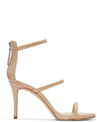 Giuseppe Zanotti Pink Patent Alien Sandals