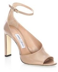 Jimmy Choo Theresa 100 Leather Ankle Strap Sandals