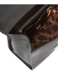 Dolce & Gabbana Mini Iguana Embossed Leather Satchel