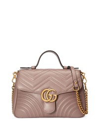 Gucci Small Gg Marmont 20 Matelasse Leather Bag
