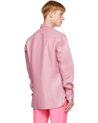 Dries Van Noten Pink Leather Jacket