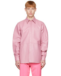 Dries Van Noten Pink Leather Jacket