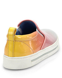 Marc by Marc Jacobs Ombr Patent Leather Slip On Sneakers