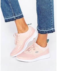 Lacoste Joggeur Premium Leather Sneakers In Pink