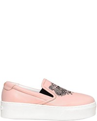 Kenzo 40mm Tiger Leather Platform Sneakers