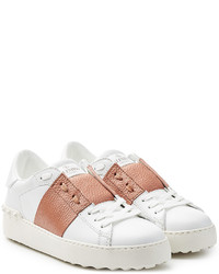 Valentino Open Leather Sneakers