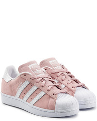 adidas Originals Leather And Suede Superstar Sneakers