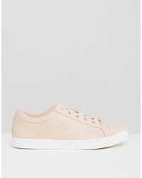 Lacoste Premium Leather Straightset Court Sneakers