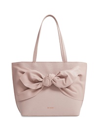 Ted Baker London Diiana Soft Knot Detail Leather Shopper