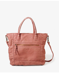 Forever 21 Distressed Faux Leather Tote