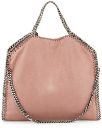 Stella McCartney Falabella Fold Over Tote Bag Pink