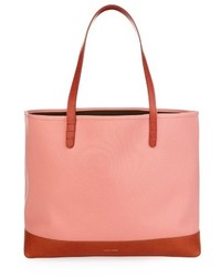 Mansur Gavriel Large Canvas And Leather Tote