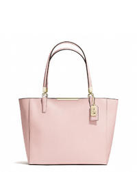 Coach Madison Eastwest Tote In Saffiano Leather