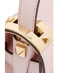 Valentino My Rockstud Small Leather Tote Baby Pink