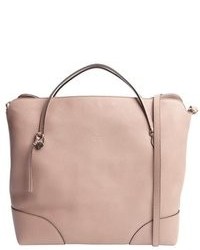 Gucci Old Pink Leather Top Handle Convertible Tote