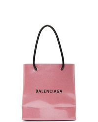 Balenciaga Pink Glitter Everyday Shopping Tote