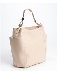 Jimmy Choo Powder Pink Leather Anna Dual Side Pocket Convertible Shoulder Bag