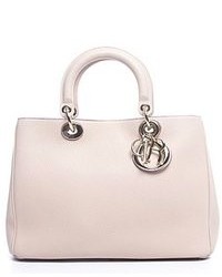 Christian Dior Pre Owned Blush Leather Medium Diorissimo Bag