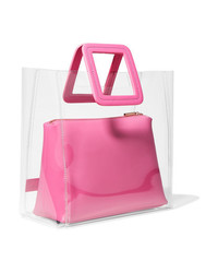 Staud Shirley Pvc And Leather Tote
