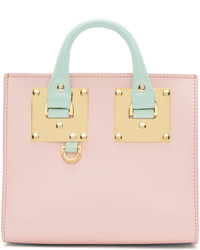 Sophie Hulme Ssense Pink And Blue Albion Box Tote