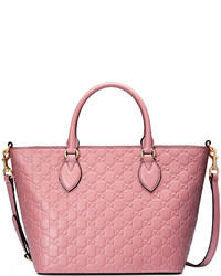 Gucci Ssima Small Leather Tote Bag Light Pink