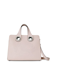 Burberry The Leather Crest Grommet Detail Tote