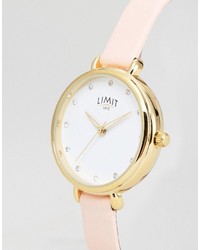 Limit 622137 Faux Leather Watch In Pink