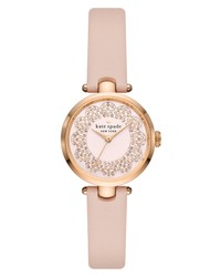 kate spade new york Holland Pave Leather Watch
