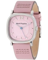 Hush Puppies Hp3602l2512 Orbz Stainless Steel Watch With Pink Genuine Leather Band