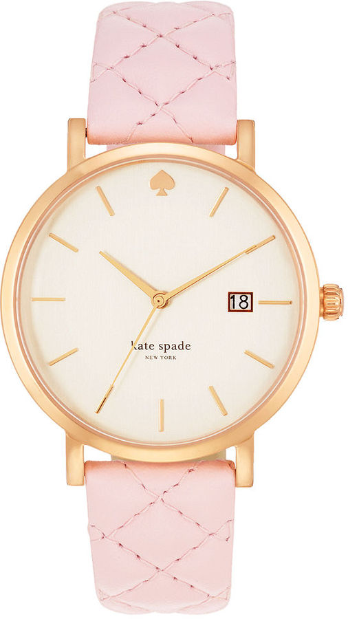 Kate Spade New York Metro Grand Light Pink Quilted Leather Strap