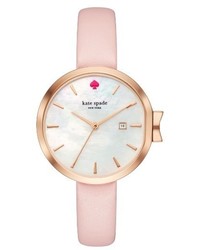 Kate Spade New York Park Row Leather Strap Watch 34mm