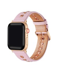 The Posh Tech Posh Tech Morgan Light Pink Leather Band For Apple Watch