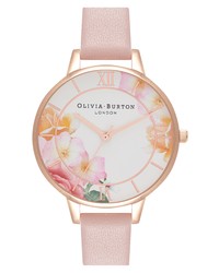 Olivia Burton Tea Party Leather Watch