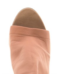Balenciaga Glove Leather Slingback Wedge Sandals