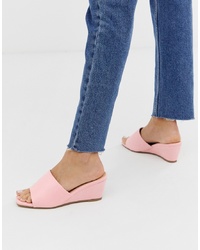 Glamorous Pink Wedge Sandals