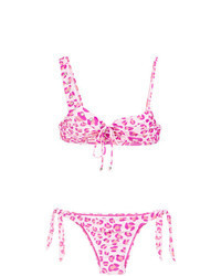 Pink Leopard Bikini Top